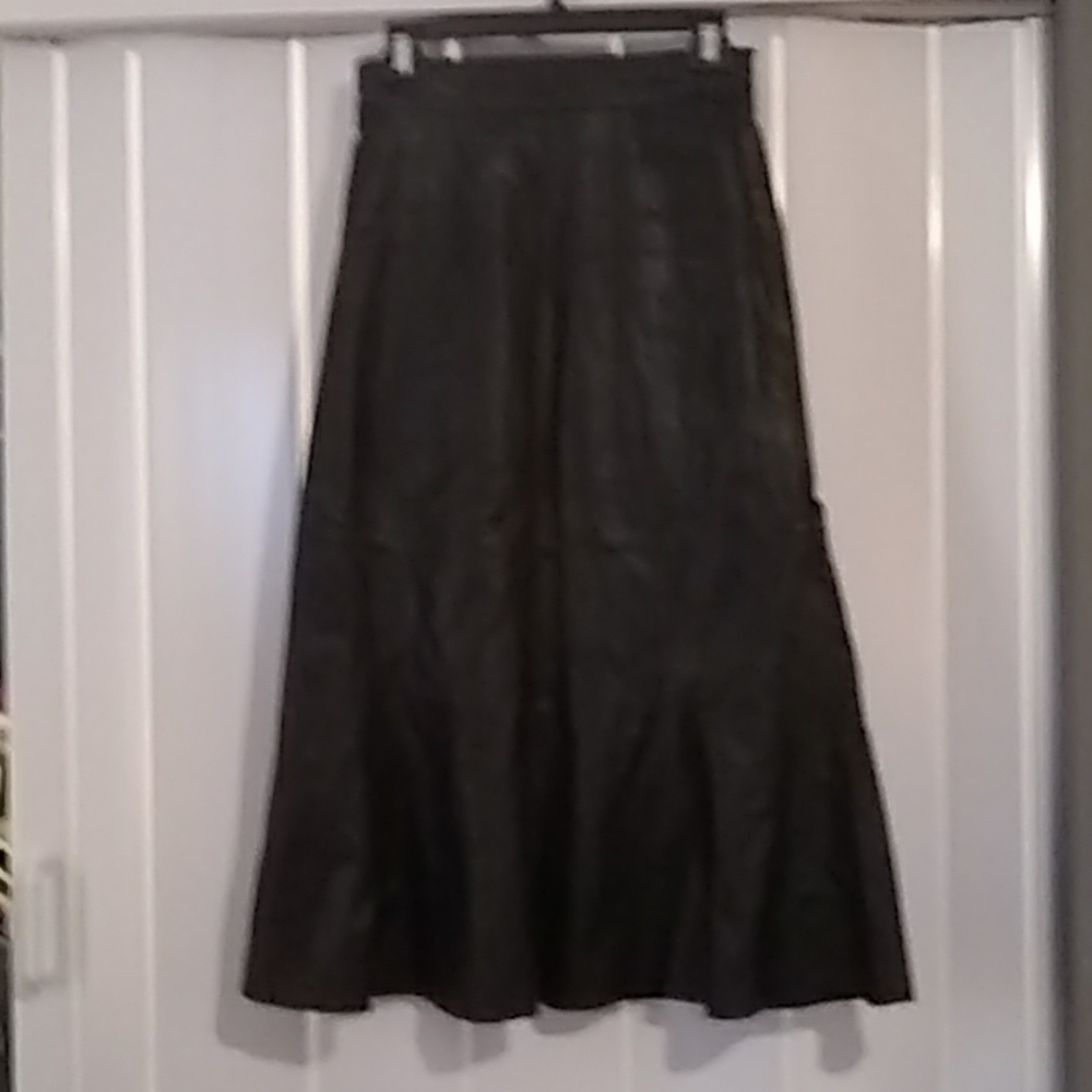 Deerskin quality leather skirt
